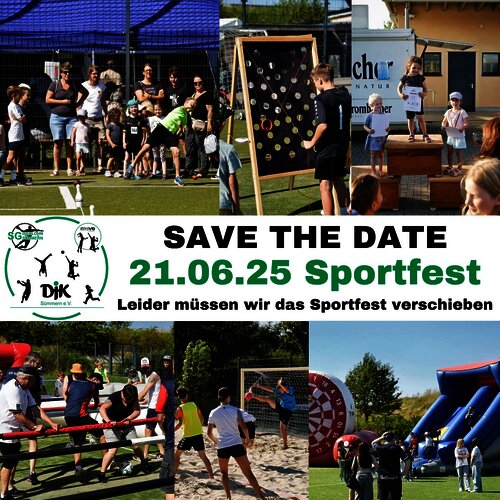 Leider müssen wir das Sportfest verschieben. Es findet nun am 21.06.25 statt. Tragt es euch gerne schonmal in den...