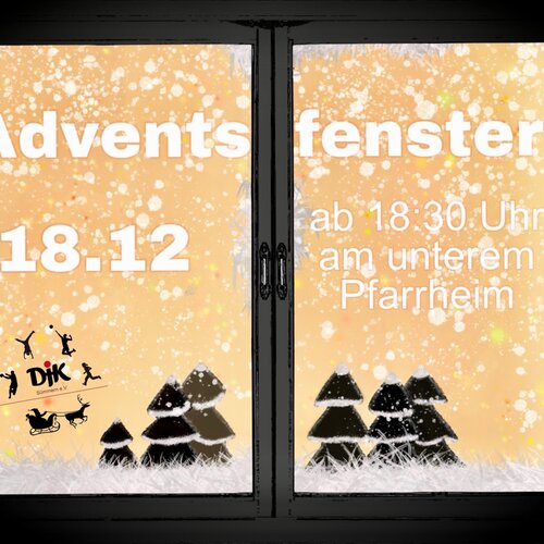 Wir laden Groß und Klein herzlich zu unserem gemütlichen Adventsfenster am 18.12 ein! Kommt vorbei und startet mit uns...