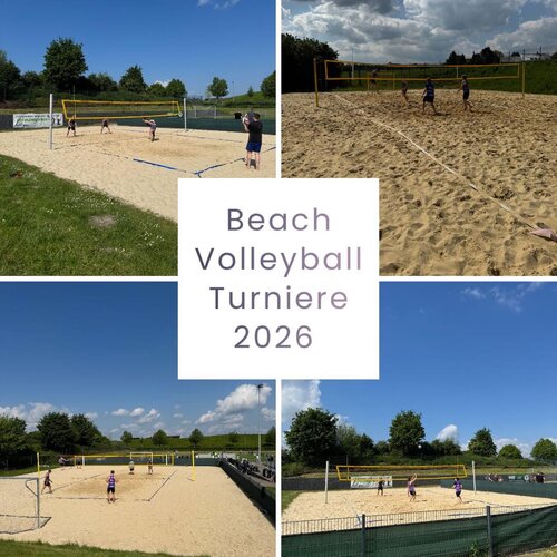 🏐 Beach-Volleyball-Turniere 2026 ☀️

Die ersten beiden Beach-Volleyball-Turniere auf unserer Anlage sind bereits...