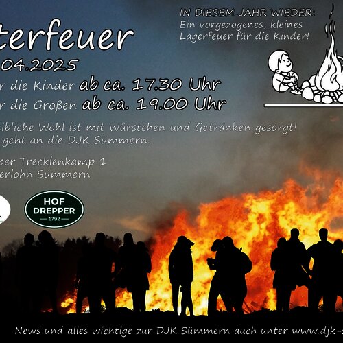 Alle Infos zu unserem diesjährigen Osterfeuer🔥
Wir freuen uns auf Euch!